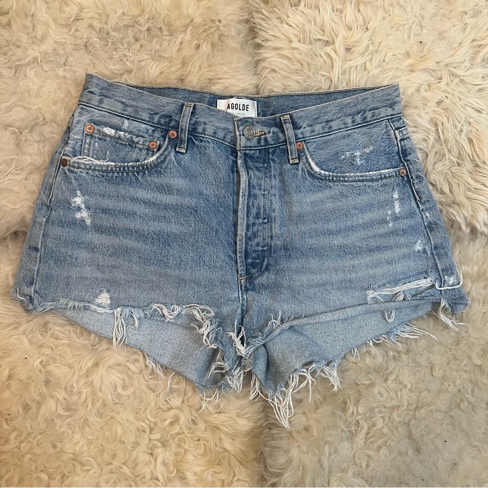 AGOLDE Parker Denim Shorts - Picture 5 of 9